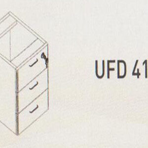 Meja Kantor Uno ( Hanging Drawer ) UFD 4153 ( Gold Series )