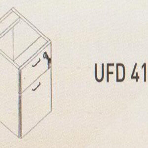 Meja Kantor Uno ( Hanging Drawer ) UFD 4154 ( Gold Series )