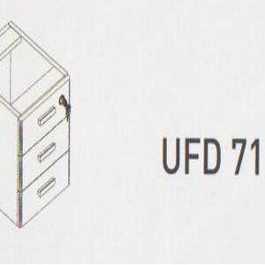 Meja Kantor Uno ( Hanging Drawer ) UFD 7163 ( Modern Series )