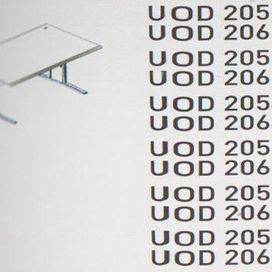 Meja Kantor Uno ( Office Desk ) UOD 2052 & UOD 2062 ( Platinum Series )