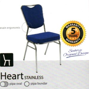 Kursi Susun Seahorse Type Heart Stainless