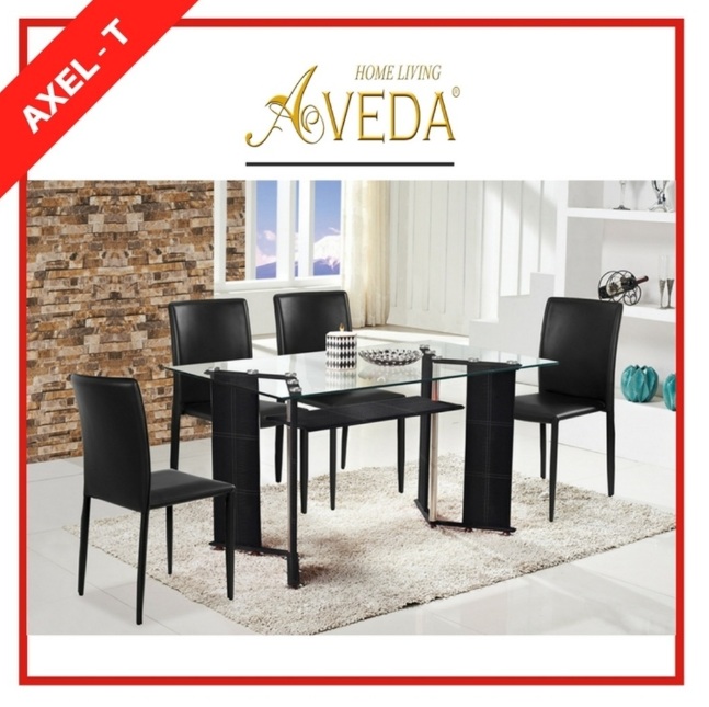 Meja Makan Aveda Axel T Black