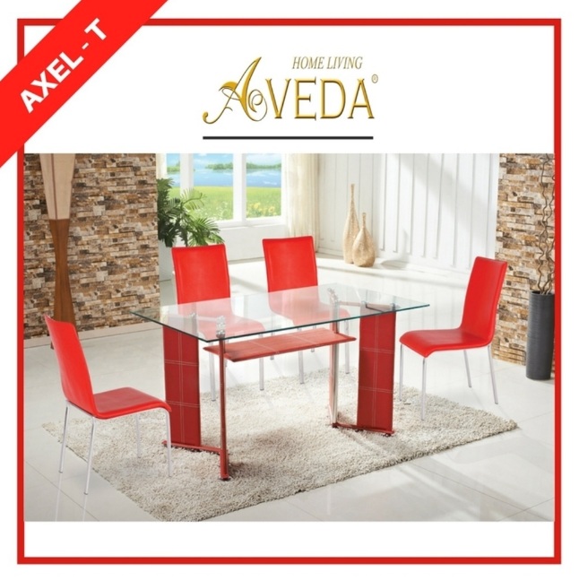 Meja Makan Aveda Axel T Red