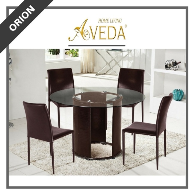 Meja Makan Aveda Orion Brown