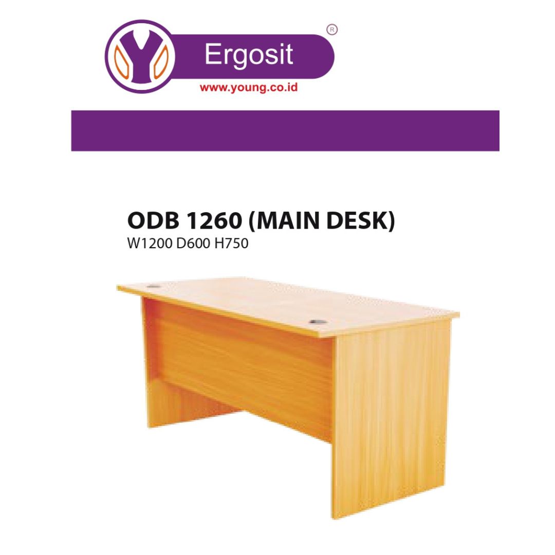 meja kantor ergosit ODB1260